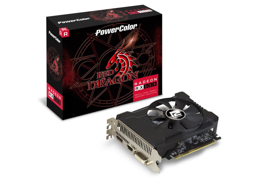 TARJETA DE VIDEO POWERCOLOR RADEON RX550 GDDR5 2GB BULK (AXRX5502GBD5)