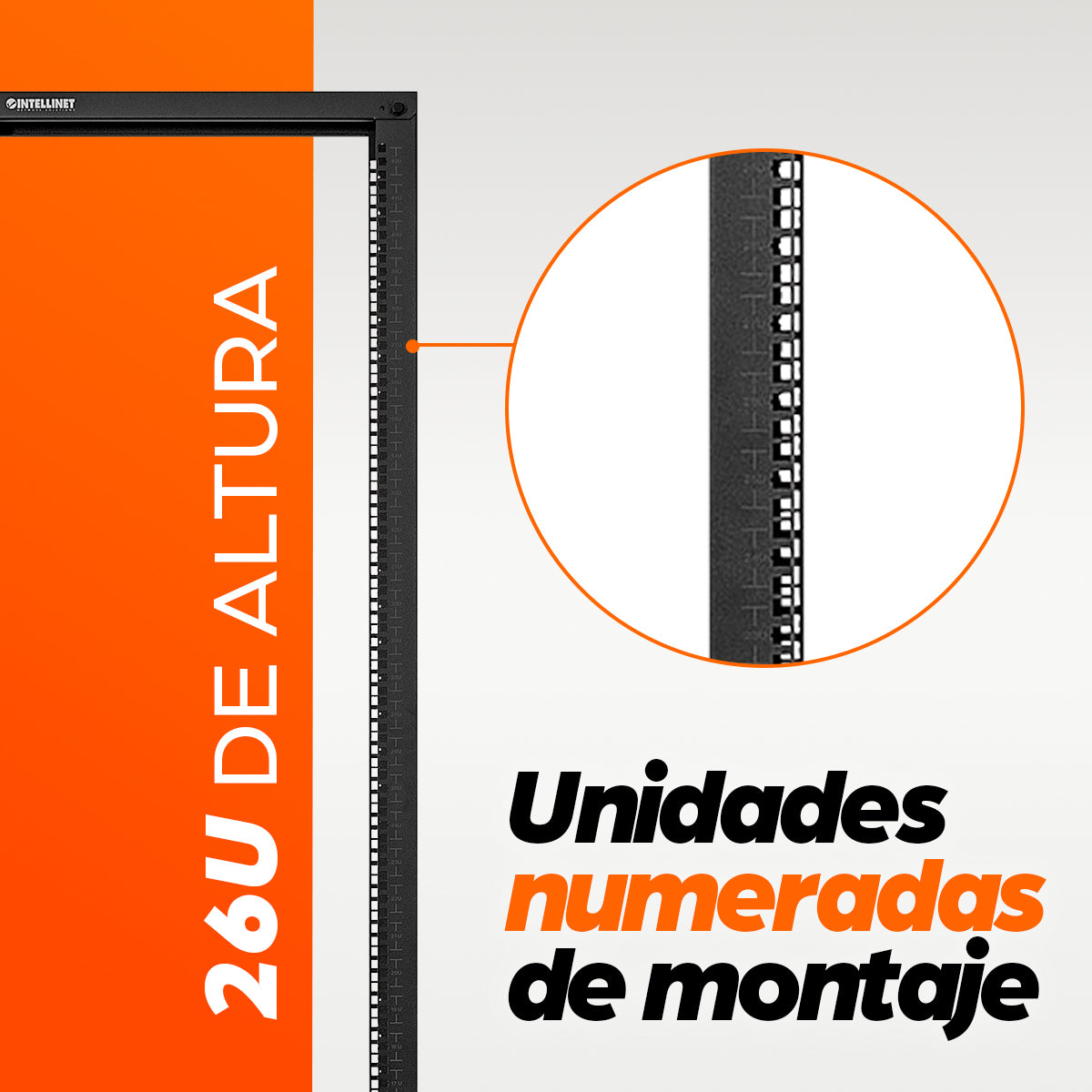 RACK INTELLINET 19" ESTANDAR 26U ANCLAR EN PISO