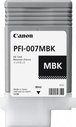 Canon PFI-007MBK Cartucho de Tinta Tinta a base de pigmentos Impresión por inyección de tinta imagePROGRAF iPF670 1