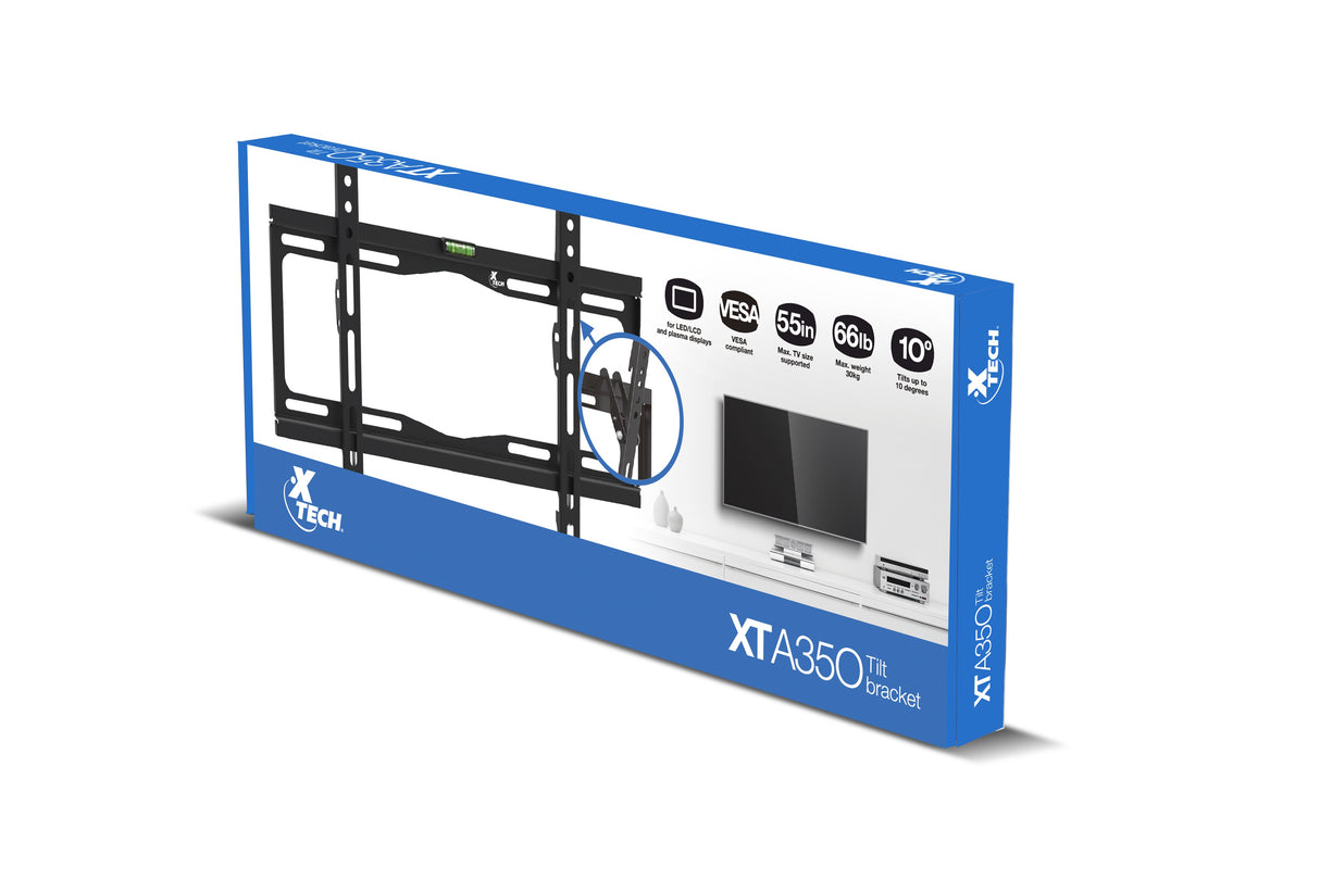 Xtech XTA-350 soporte para TV 139.7 cm (55") Negro, 400 x 400 mm, Acero