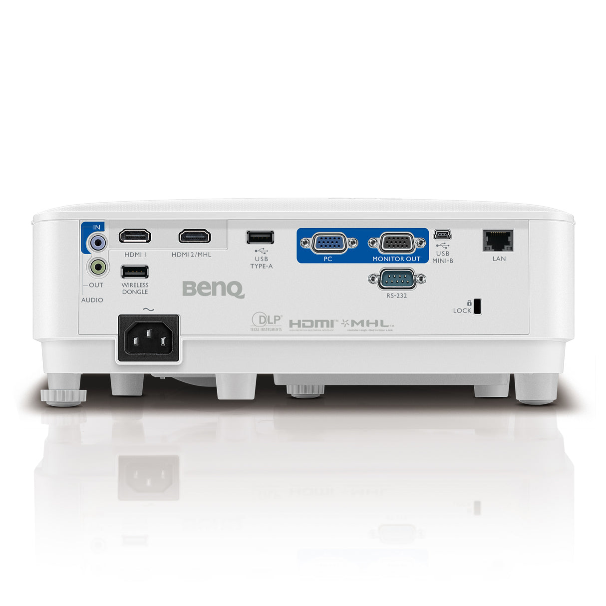 BenQ MW732 videoproyector Proyector de alcance estándar 4000 lúmenes ANSI DLP WXGA (1280x800) Blanco