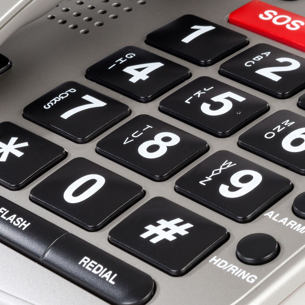 Steren TEL-235 teléfono Teléfono DECT Identificador de llamadas Plata, Terminal con conexión por cable, Altavoz
