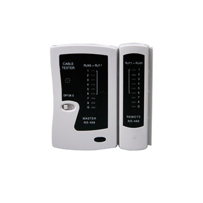 Enson ENS-TELN1 comprobador de cables de red Comprobador de cables de par trenzado Negro, Blanco