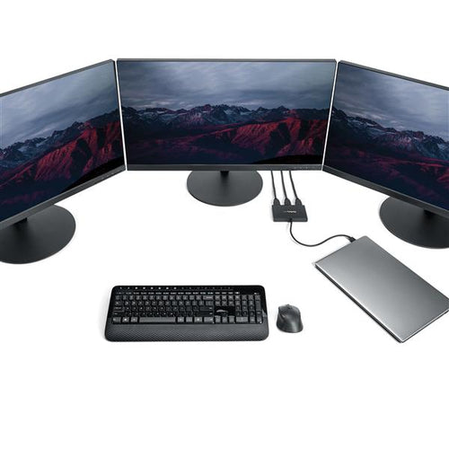 StarTech.com Adaptador USB-C Multimonitor de 3 Puertos - Hub Concentrador MST USB Tipo C a 3 Puertos HDMI - Divisor Spli