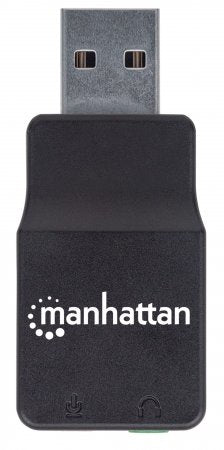 Manhattan Adaptador de Sonido Estéreo USB de Alta Velocidad Cable USB-A 2 x 3.5 mm Macho Hembra