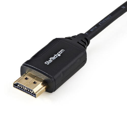 StarTech.com Cable de 50cm HDMI 2.0 Certificado Premium con Ethernet - HDMI de Alta Velocidad Ultra HD de 4K a 60Hz HDR1