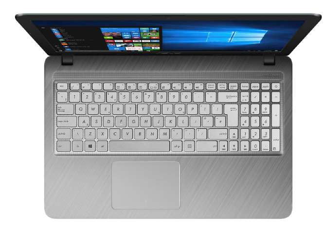 ASUS F543MA-Cel4G500WH-02 Laptop Transparent Silver Portátil Plata Concha