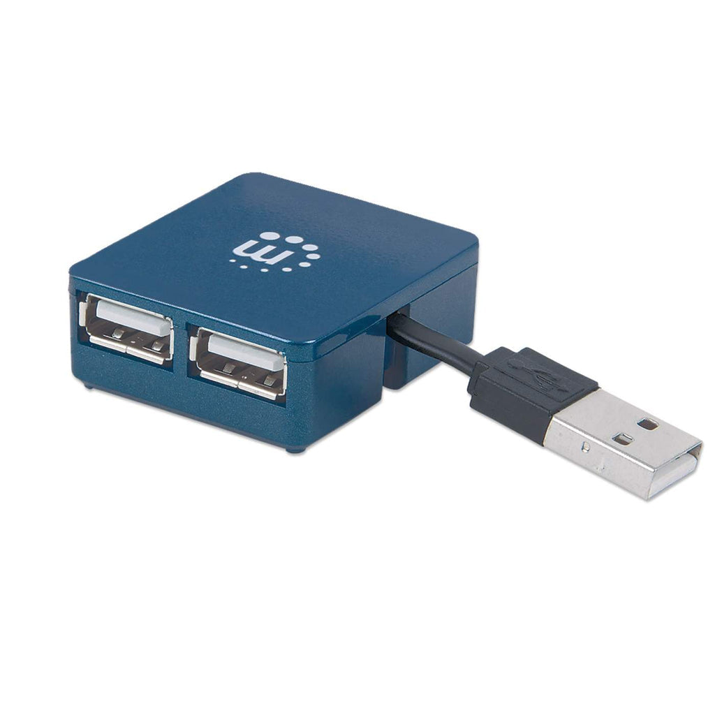 Manhattan Micro Hub USB de Alta Velocidad 2.0 hubs de interfaz USB 3.2 Gen 1 (3.1 Gen 1) Type-A USB 3.2 Gen 1 (3.1 Gen 1