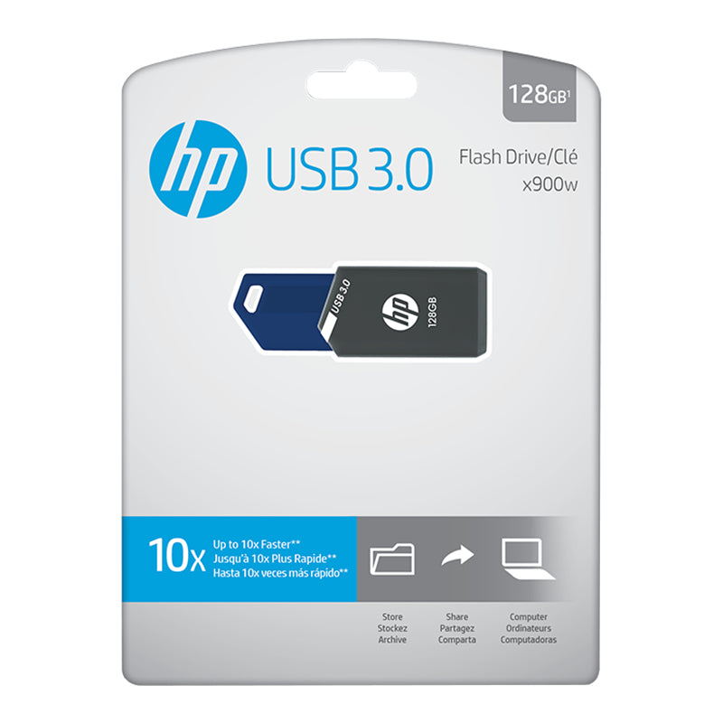 PNY HP x900w unidad flash USB 256 GB USB tipo A 3.2 Gen 1 (3.1 Gen 1) Azul, Gris, Deslizar