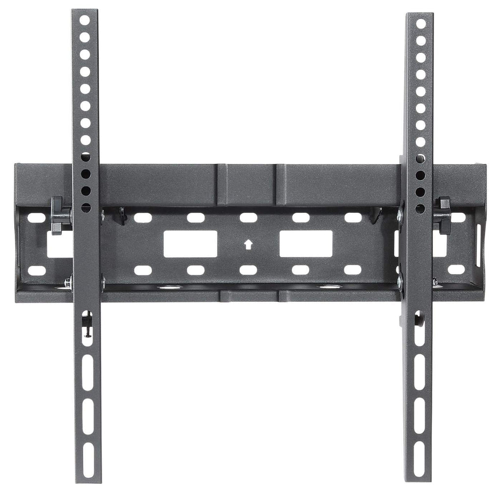 Manhattan Soporte Universal de Pared para Pantalla Plana, con Inclinación y Área de Almacenamiento Monitor Negro