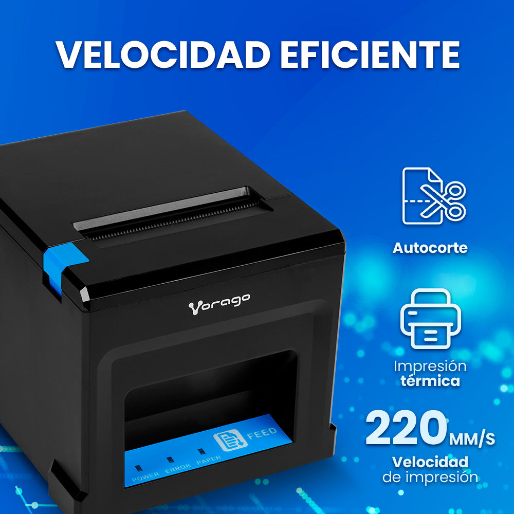 Vorago MNP-180 impresora de recibos 203 x 203 DPI Alámbrico Térmico