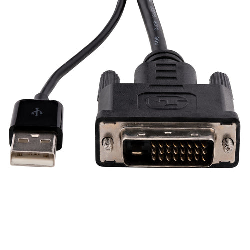 StarTech.com Adaptador DVI a DisplayPort Alimentado por USB - Conversor DVI a DisplayPort - Convertidor DVI-D a DP - 192