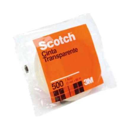 Cinta Adhesiva 3M Scotch 508 0.012x66m Pack de 8 Rollos Transparente