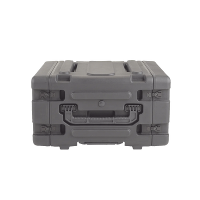SKB 20" Deep 4U Roto Shockmount Rolling Rack caja para equipo Maletín con ruedas Negro