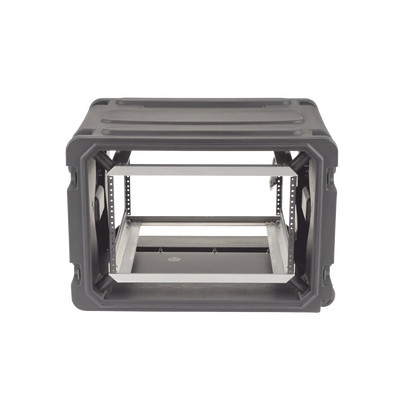 SKB 20" Deep 6U Roto Shockmount Rolling Rack caja para equipo Maletín con ruedas Negro