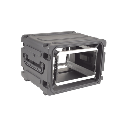SKB 20" Deep 6U Roto Shockmount Rolling Rack caja para equipo Maletín con ruedas Negro