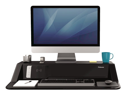 Fellowes Lotus estaciones de trabajo sentado o de pie Independiente Negro 2 15,8 kg