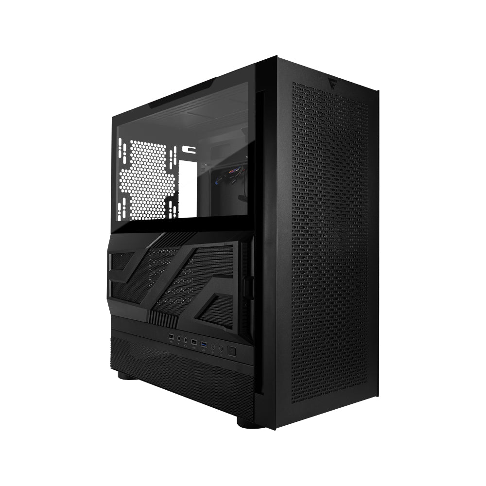 Game Factor CSG800 carcasa de ordenador Midi Tower Negro