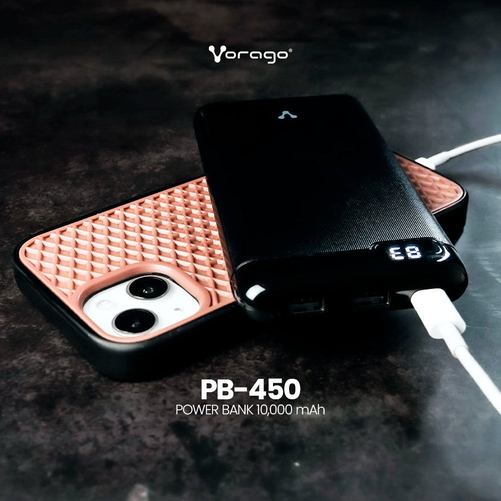 Vorago PB-450 Ión de litio 10000 mAh Negro, PB-450-BK | Baterías externas