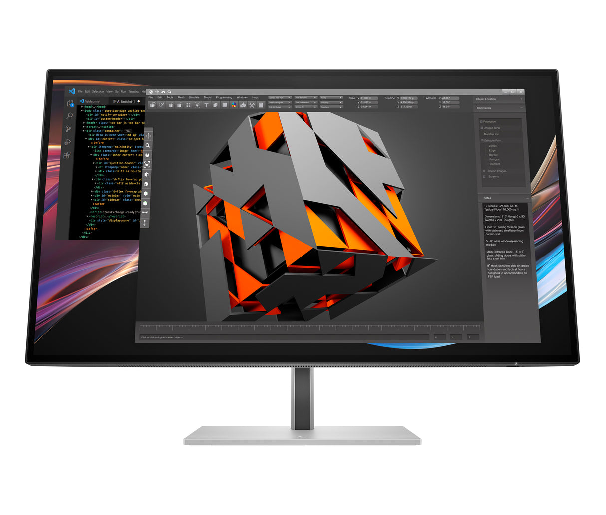 HP Monitor 4K Thunderbolt 4 de la serie Pro 7 de 27" - 727pk, 3840 x 2160 Pixeles, 4K Ultra HD, LCD