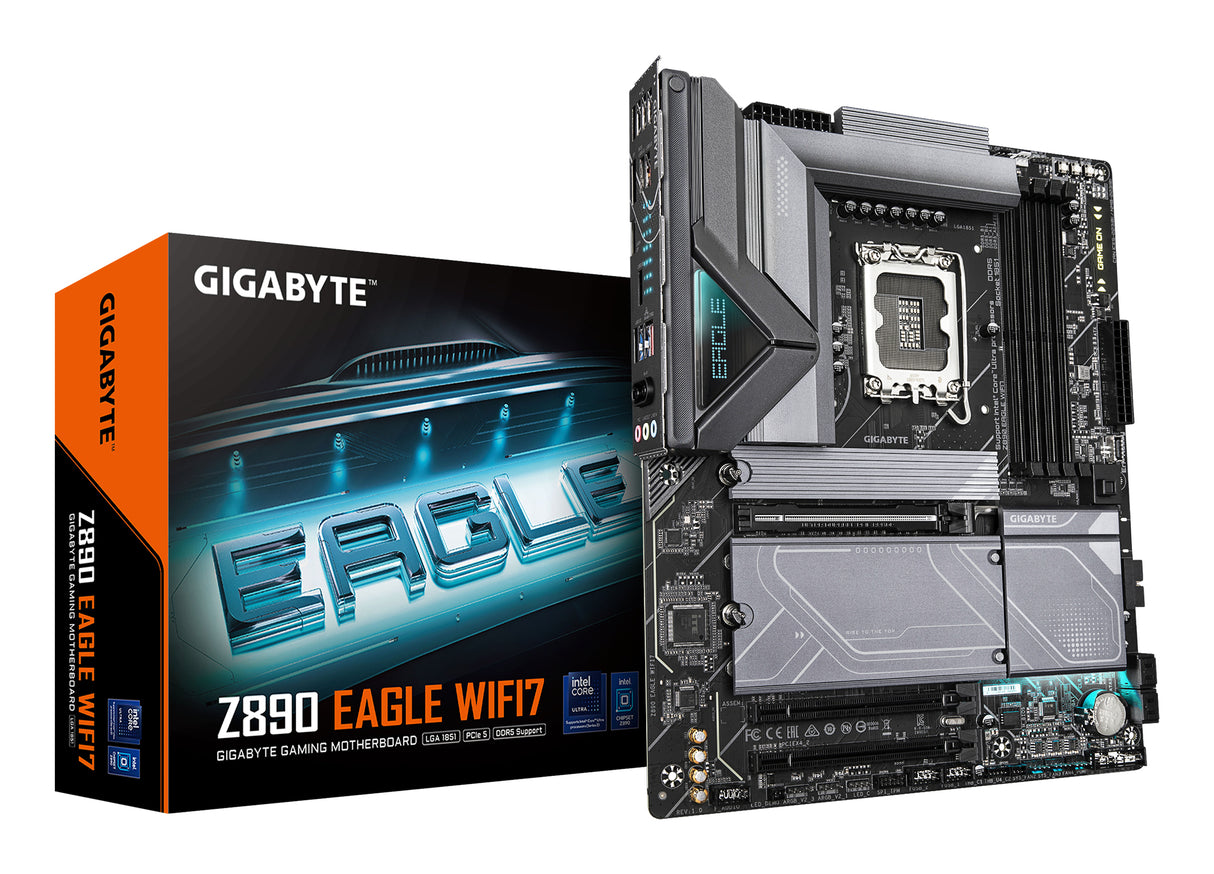 GIGABYTE Z890 EAGLE WIFI7 placa base Intel Z890 LGA 1851 (Socket V1) ATX, Intel Core Ultra (Series 2), 256 GB, DDR5-SDRAM