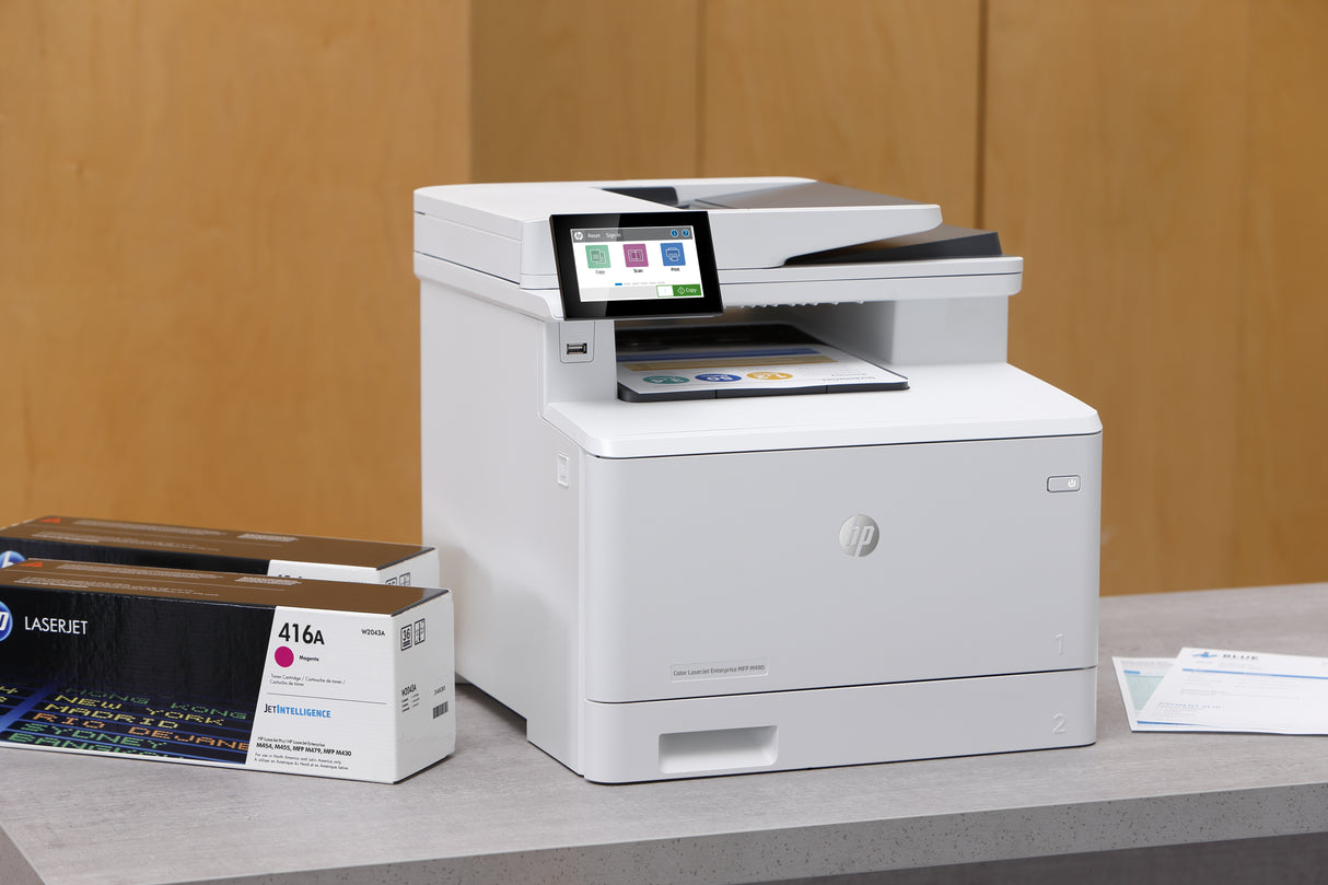 HP Color LaserJet Enterprise LaserJet Enterprise M480f Multifunction Color Impresora, Solo Ethernet; Fotocopiadora, escá