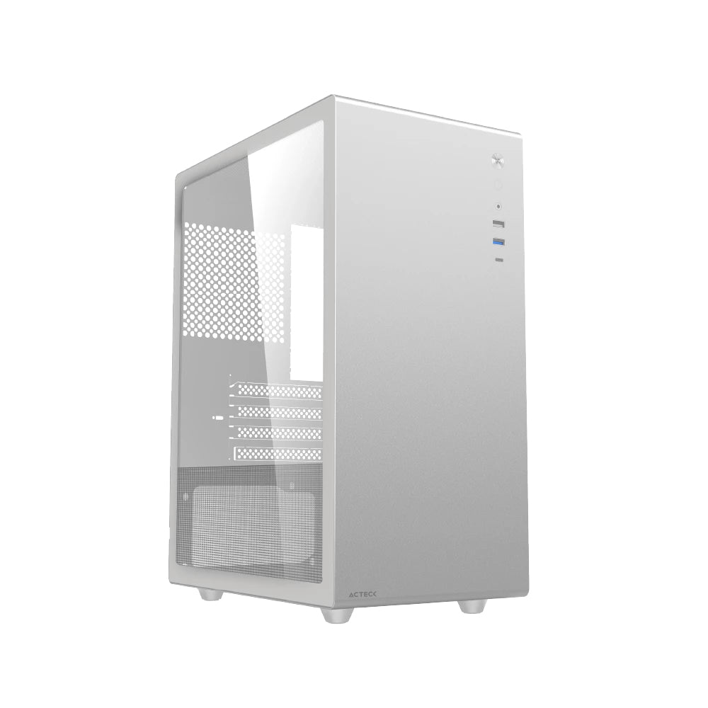 Acteck Neuss Pro GI717 Mini Tower Blanco, Micro ATX, Micro-ITX, Metal, AC-936002