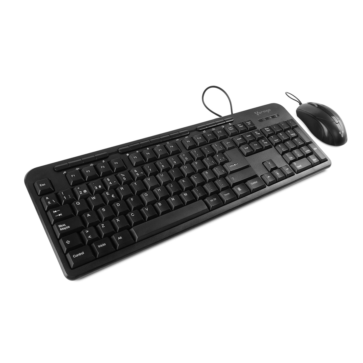 Vorago KM-107 teclado Ratón incluido Universal USB Español Negro