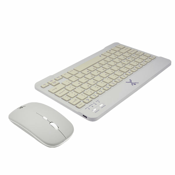 Perfect Choice Genova teclado Ratón incluido Universal RF inalámbrico + bluetooth Español Gris, Interruptor de llave de