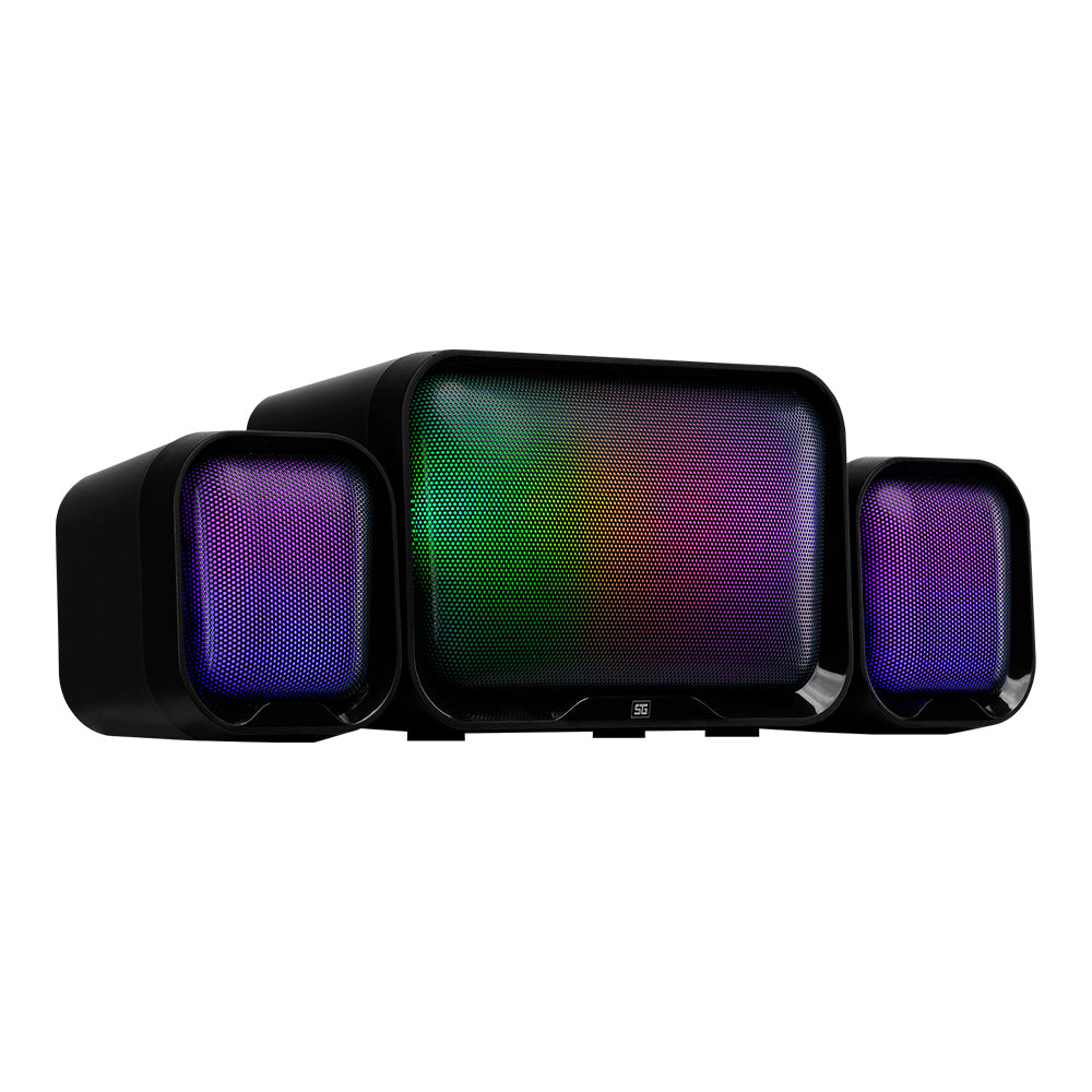 BOCINAS START THE GAME SPK-255 2.1 USB/3.5MM 3W*2 + 10W SUBWOOFER RGB