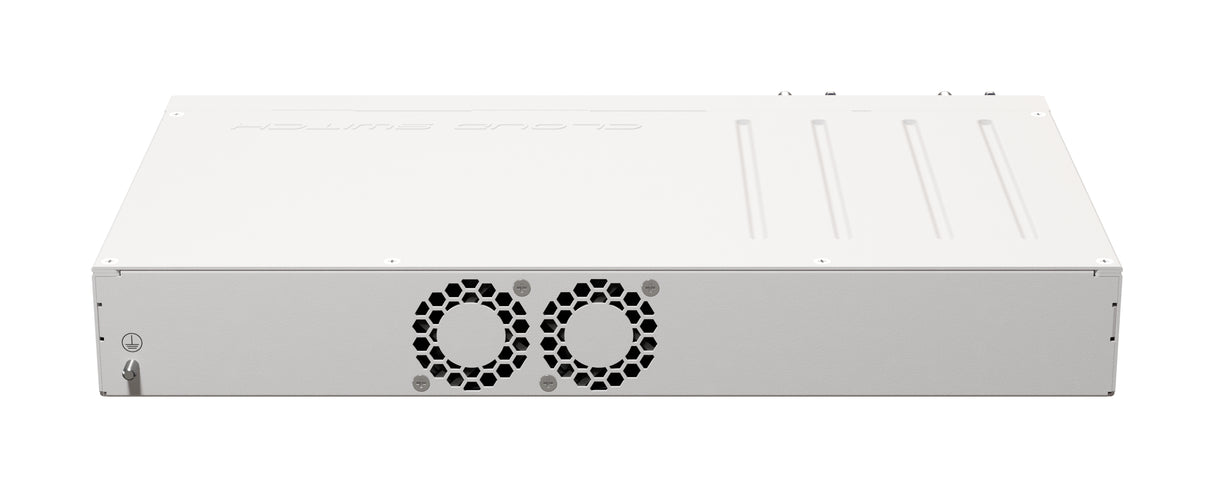 CRS510-8XS-2XQ-IN, Switch CPU 650MHz, 128MB RAM, 1 Eth 10/100, 8 SFP28 25G, 2 QSFP28 100G, CA/CD y 802.3bt PoE-in, Route