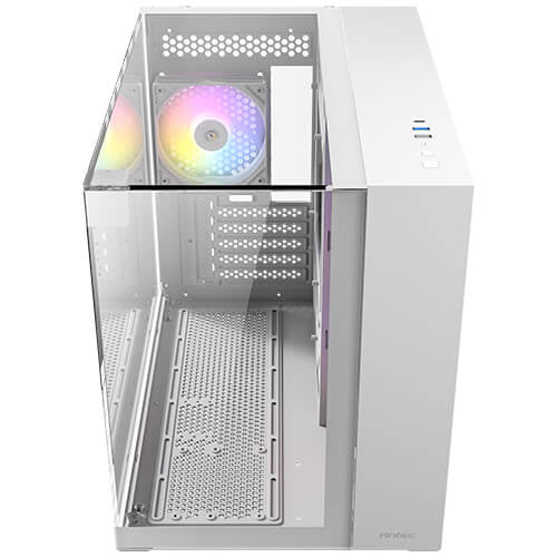 Antec CX600M Trio ARGB White Mini Tower Transparente, Blanco