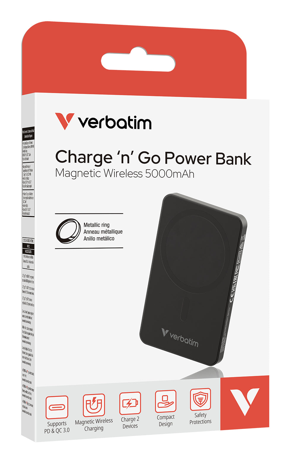 Verbatim Charge 'n' Go Essentials Batería 2 Negro Universal Si