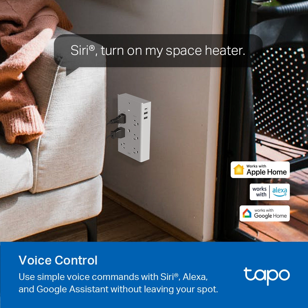TP-Link TAPO P306 bases múltiples Interior Blanco Si 6 salidas AC