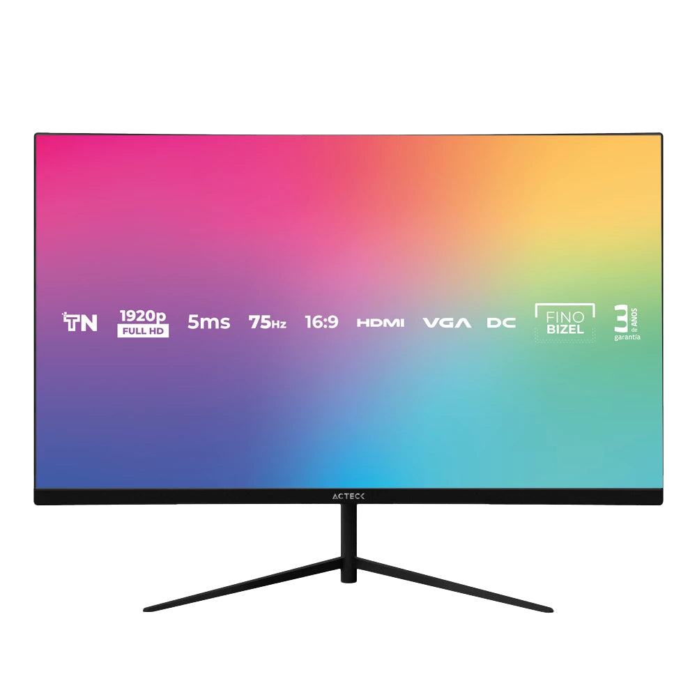 Acteck Vivid SP270 pantalla para PC 68,6 cm (27") 1920 x 1080 Pixeles DQHD Negro