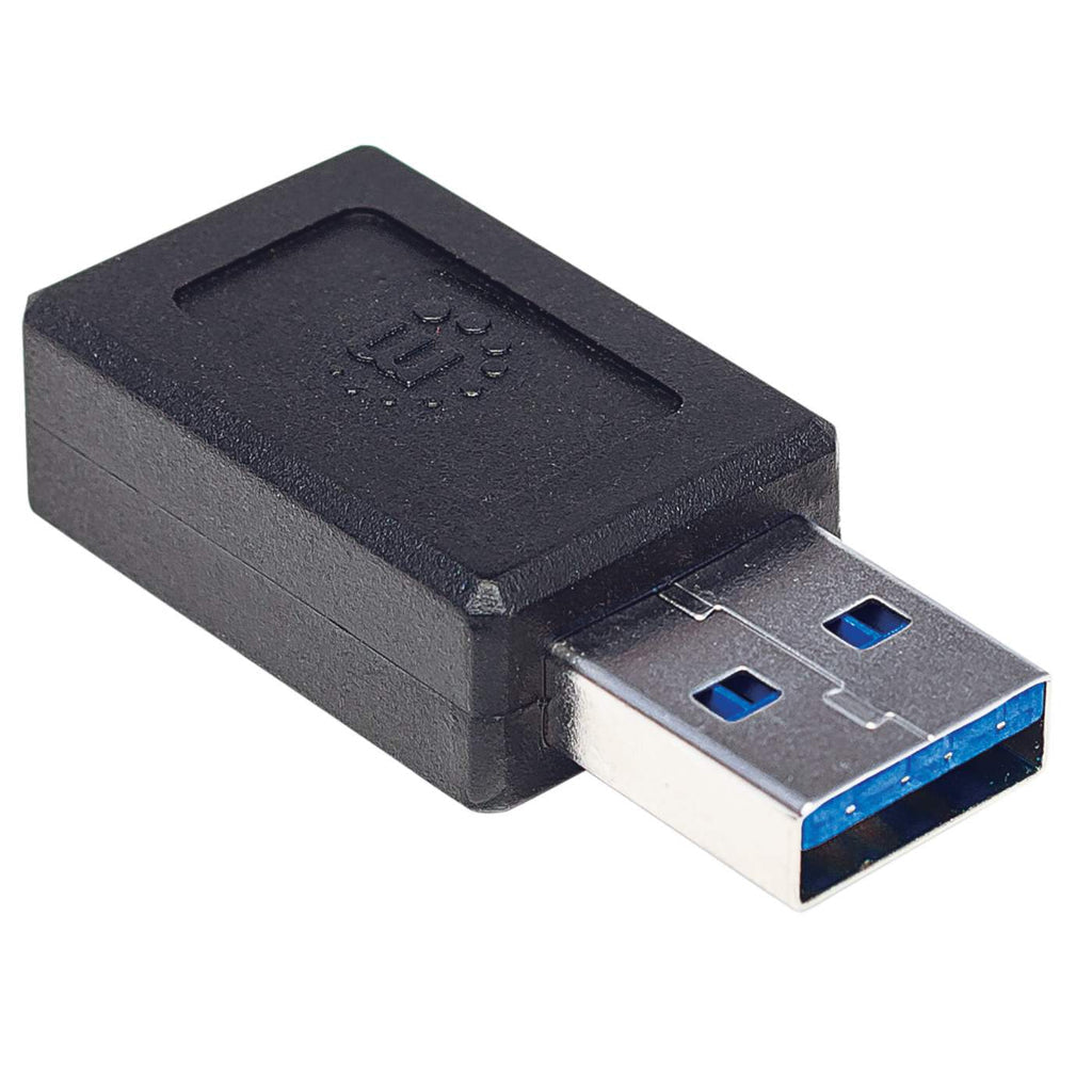 Manhattan Adaptador de USB-A a USB-C con Súper Velocidad Cable USB-A USB-C Macho Hembra