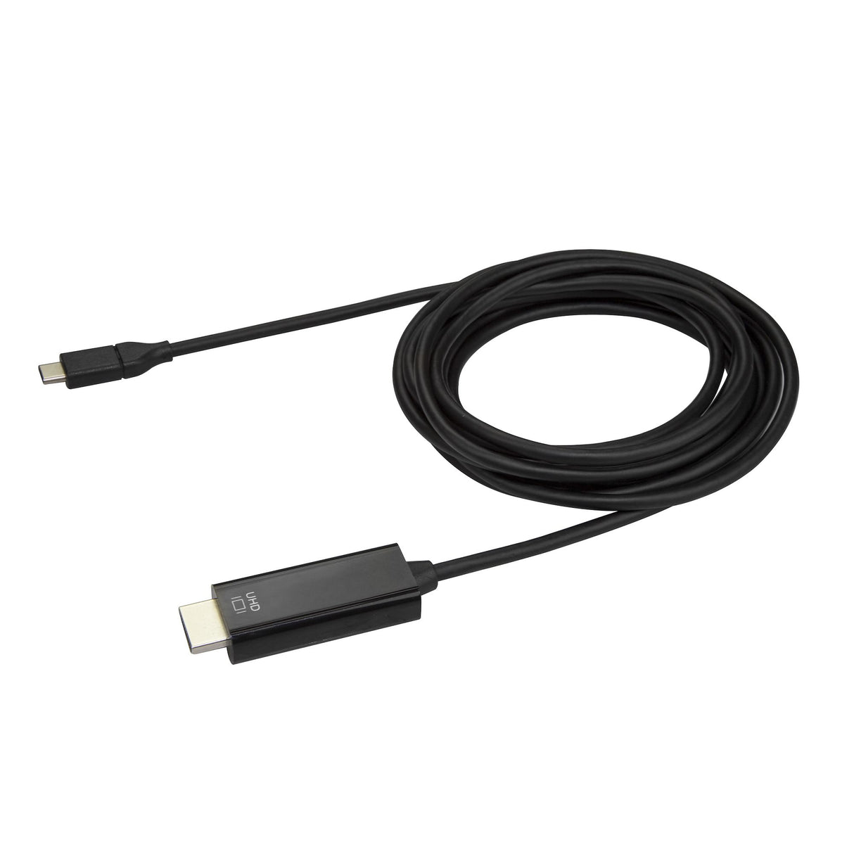 StarTech.com Cable de 3m USB C a HDMI - Cable Adaptador de Vídeo USB Tipo C a HDMI 2.0 4K de 60Hz - Compatible con Thunderbolt 3 - Portátil a Monitor HDMI - Modo Alt DP 1.2 HBR2 - Negro Cable Derecho Derecho 3 m USB Tipo C