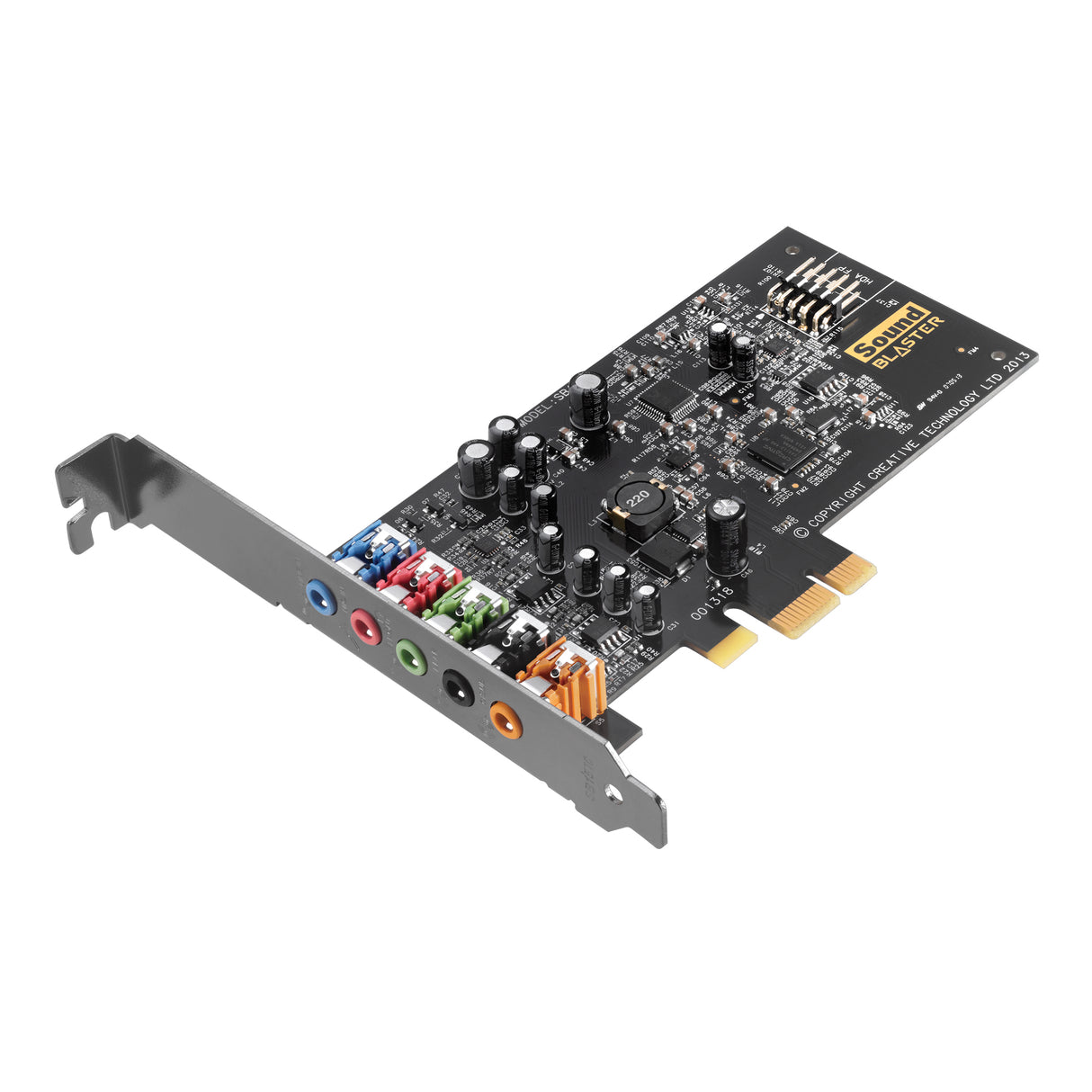 Creative Labs Sound Blaster Audigy FX 5.1 canales PCI-E x1, 24 Bit, 106 Db