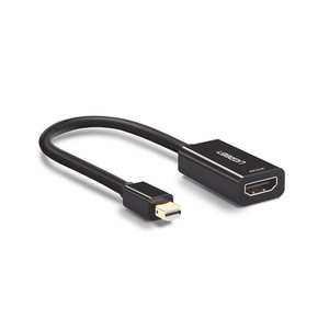 Ugreen 40360 adaptador de cable de vídeo 0,25 m Mini DisplayPort HDMI Negro