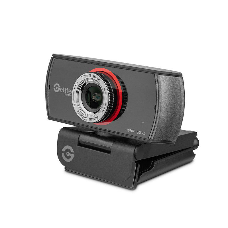 Getttech GPW-FHDMF-G1 cámara web 1920 x 1080 Pixeles USB Negro, Full HD, 30 fps, 720p