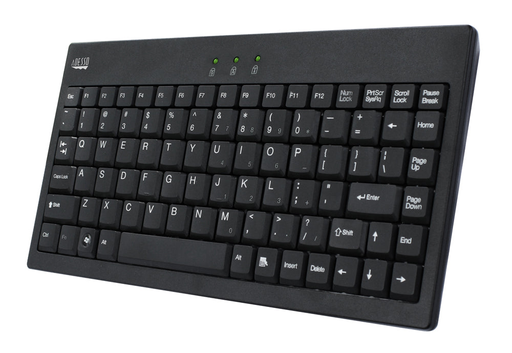 Adesso AKB-110B teclado USB + PS/2 QWERTY Negro