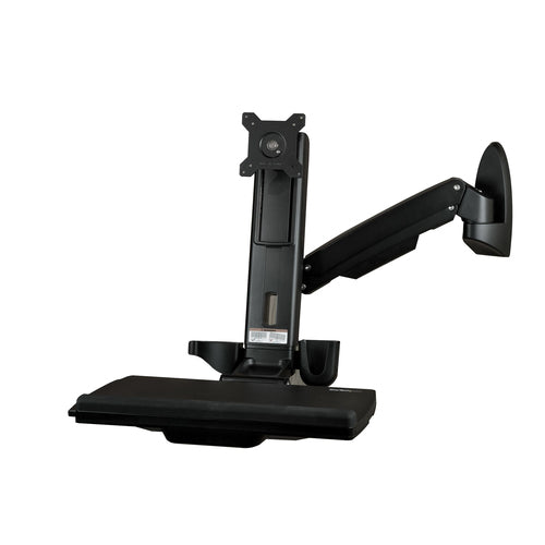 StarTech.com Estación de Trabajo de Pie y Sentado para Montaje en Pared - Para Un Monitor de hasta 24 Pulgadas - Escrito