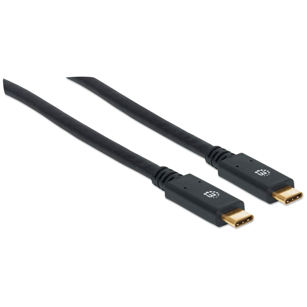 Manhattan Cable USB C A USB C 3.1 Macho a Macho 2 Mts, 10 Gbps, Negro