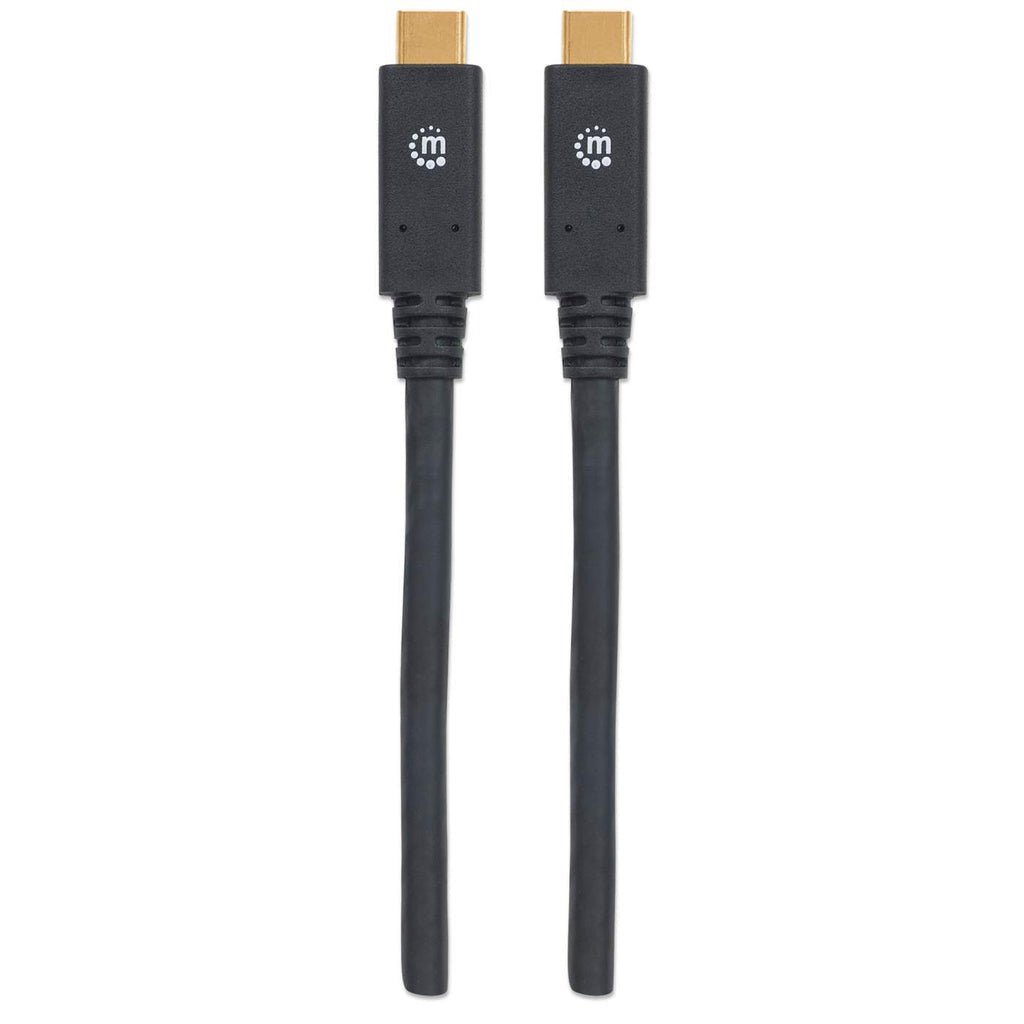 Manhattan Cable USB C A USB C 3.1 Macho a Macho 2 Mts, 10 Gbps, Negro