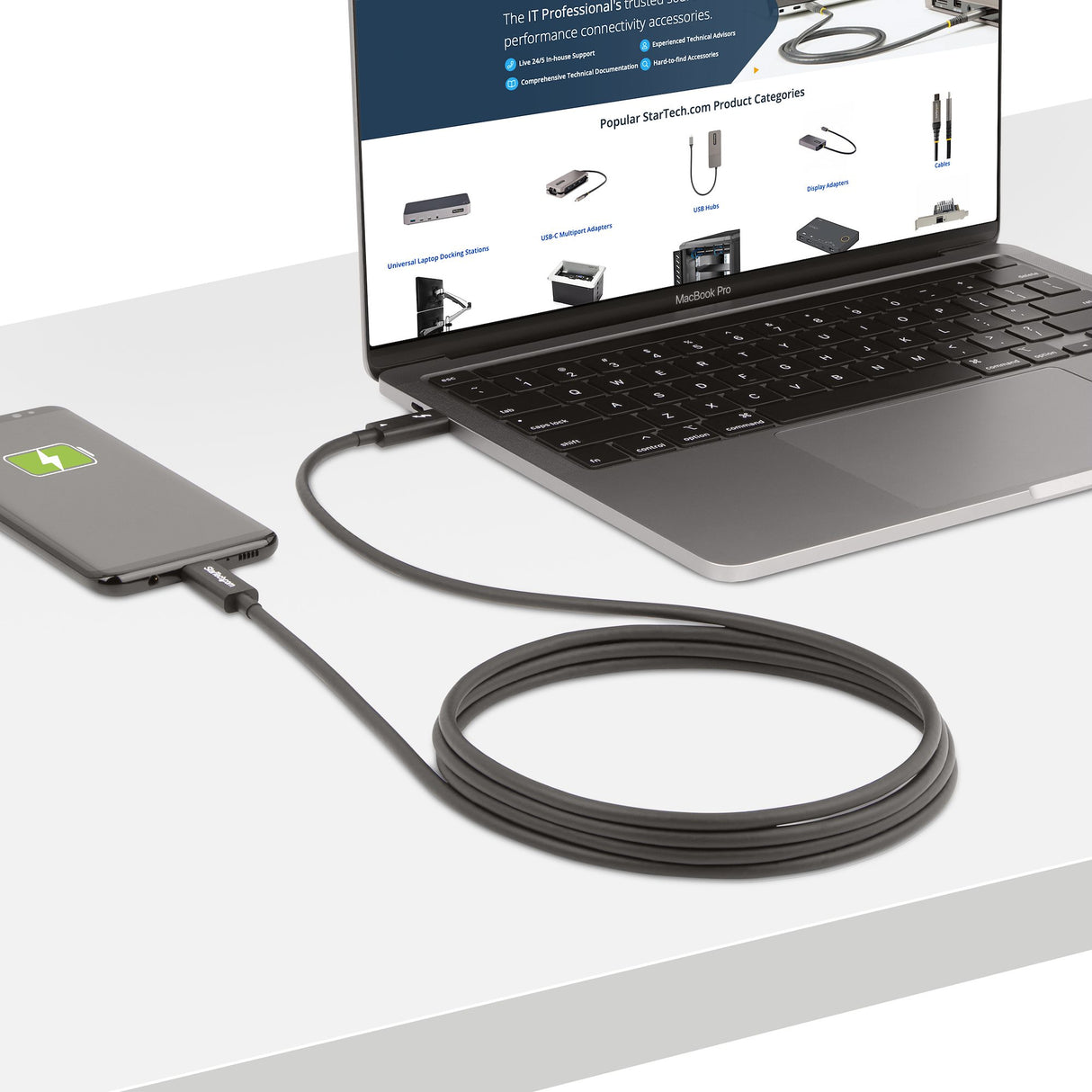 StarTech.com A40G2MB-TB4-CABLE Cables Thunderbolt Masculino Masculino CE, Comisión Federal de Comunicaciones (FCC) de Es