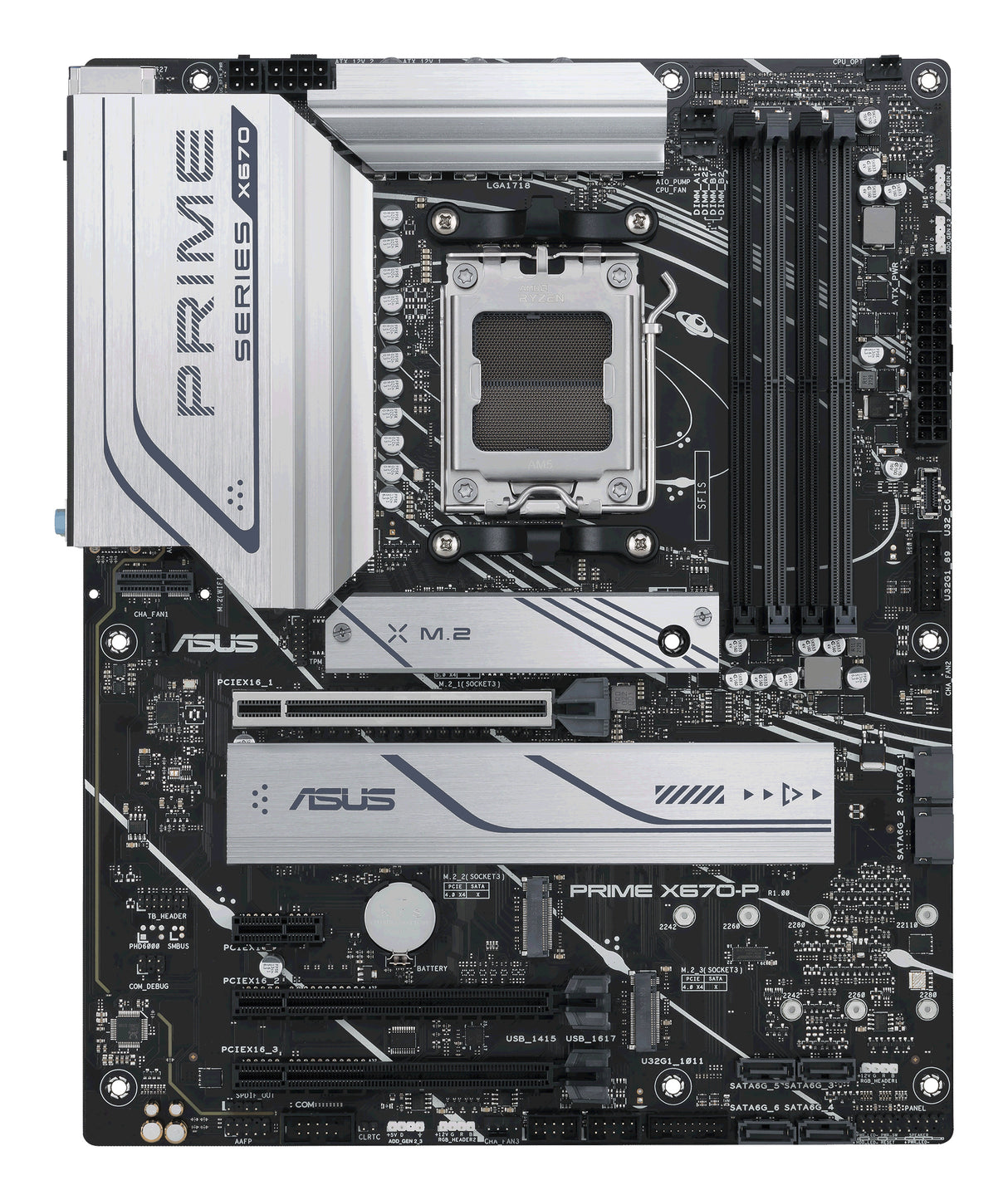 ASUS PRIME X670-P placas base AMD Zócalo AM5 Zócalo AM5 DDR5-SDRAM