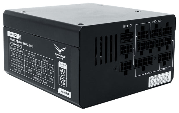 Naceb Technology NA-0627 unidad de fuente de alimentación 1000 W 20+4 pin ATX ATX Negro, 90 - 264 V, 120 W