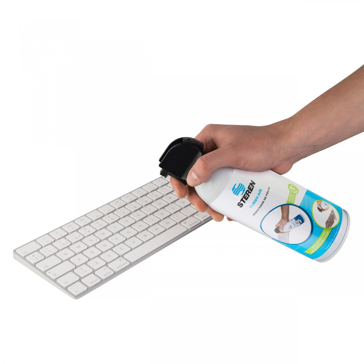 Steren TURBO-AIR kit de limpieza para equipos Computadora portátil Filtro de aire comprimido de limpieza de equipos
