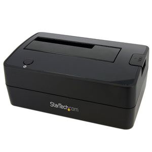 StarTech.com Docking Station USB 3.0 (5Gbps) a SATA de 1 Bahía para Disco Duro - Base USB 3.0 (5Gbps) para Discos Duros SSD de 2,5/3,5 SATA I/II/III -