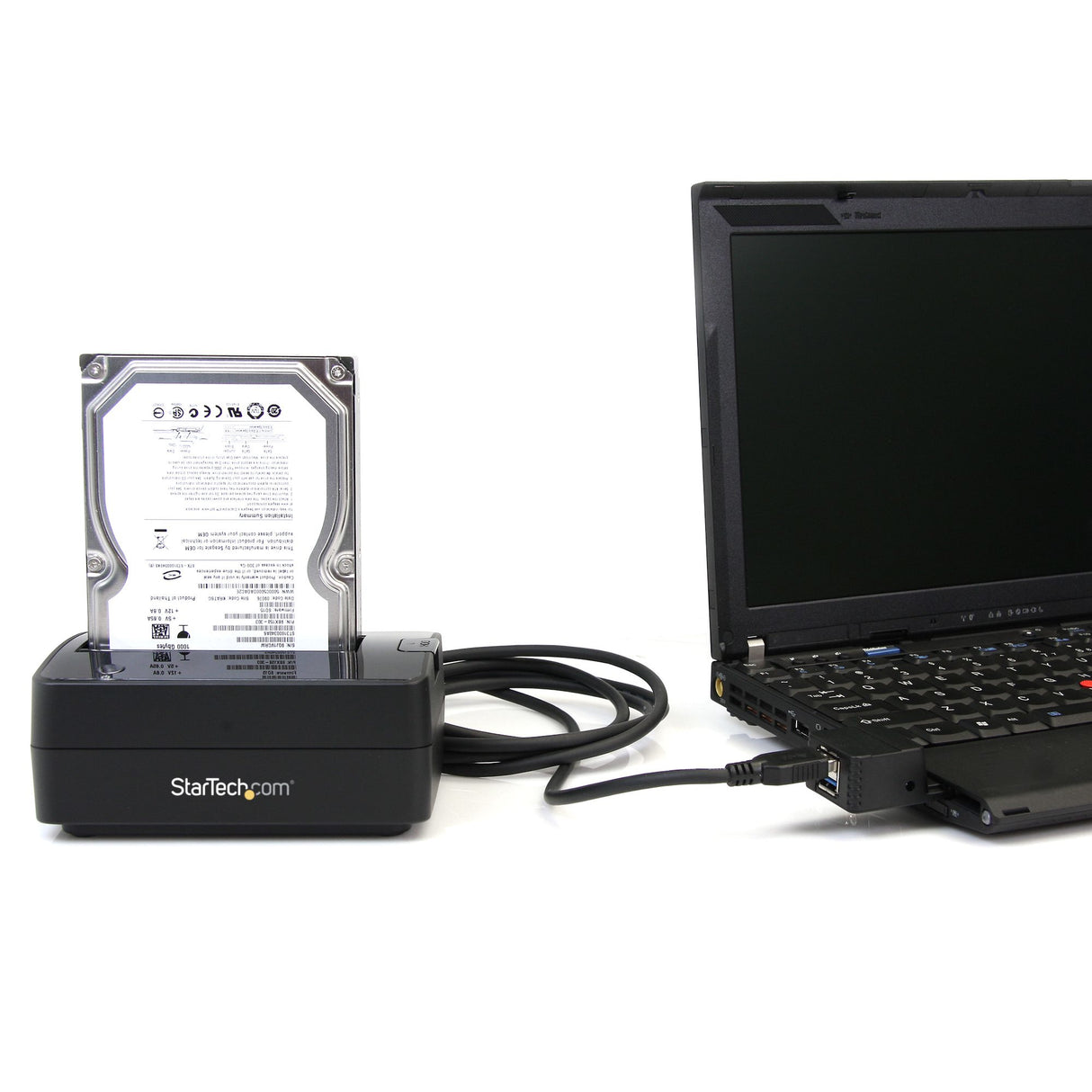 StarTech.com Docking Station USB 3.0 (5Gbps) a SATA de 1 Bahía para Disco Duro - Base USB 3.0 (5Gbps) para Discos Duros SSD de 2,5/3,5 SATA I/II/III -
